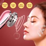 Ingrijire personala si Cosmetice - Aparate & accesorii ingrijire personala - Aparate cosmetice - Aparate intretinere si ingrijire corporala - Aparat profesional Multifunctional pentru ingrijirea fetei si intinerirea pielii 5 in 1, GlowforHome, Lifting facial,roz - Infinity.ro