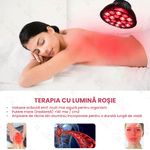 Ingrijire personala si Cosmetice - Aparate & accesorii ingrijire personala - Aparate cosmetice - Aparate intretinere si ingrijire corporala - Bec terapeutic cu lumina infrarosie GlowforHome, vindecare leziuni, 18 LED-uri 660 nm, 850nm infrarosu, dulie E27, negru - Infinity.ro