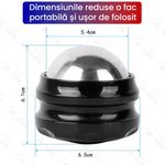 Ingrijire personala si Cosmetice - Sanatate si wellness - Articole wellness - Aparate si dispozitive de masaj - Sfera de Masaj si Crioterapie, GlowforHome, Ameliorarea Durerilor la rece/cald, relaxare corporala, Negru/Argintiu - Infinity.ro