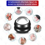 Ingrijire personala si Cosmetice - Sanatate si wellness - Articole wellness - Aparate si dispozitive de masaj - Sfera de Masaj si Crioterapie, GlowforHome, Ameliorarea Durerilor la rece/cald, relaxare corporala, Negru/Argintiu - Infinity.ro