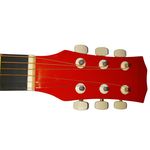 TV, Audio-Video si Foto - Instrumente muzicale - Instrumente clasice - Chitara clasica din lemn IdeallStore®, Red Raven, 95 cm, model Cutaway, rosie, corzi otel, pana inclusa - Infinity.ro