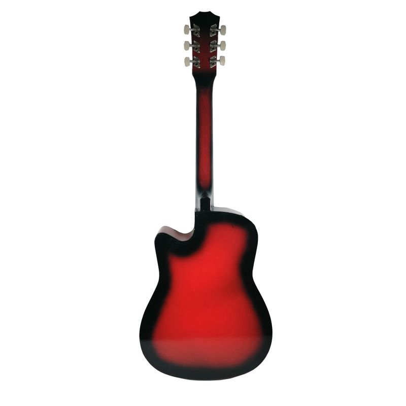 TV, Audio-Video si Foto - Instrumente muzicale - Instrumente clasice - Chitara clasica IdeallStore®, 95 cm, lemn, Cutaway, rosie, husa inclusa - Infinity.ro