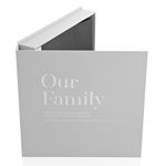 Market - Cadouri - Rame si albume foto - Album foto pentru familie, Our Family, gri - Infinity.ro