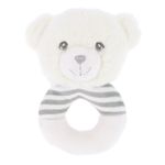 Jucarii, Copii si Bebe - Jucarii si jocuri - Jucarii bebelusi - Jucarii zornaitoare - Jucarie zornaitoare ursulet alb Keel Toys - Infinity.ro