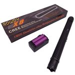 Sport si Outdoor - Sporturi de contact - Produse autoaparare - Baston electrosoc si lanterna IdeallStore®, Rowdy X8, metalic, 35 cm, negru - Infinity.ro