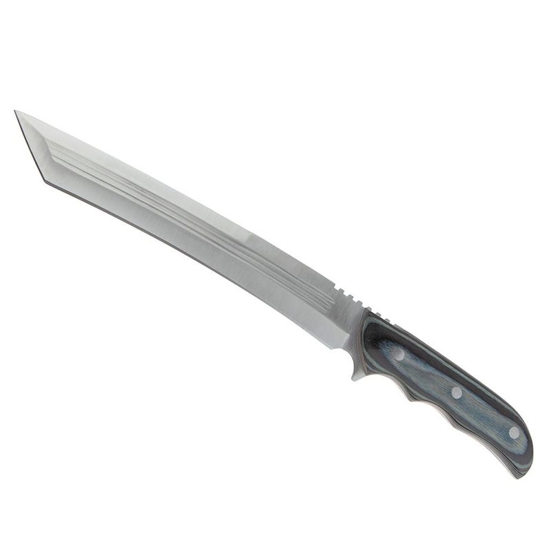 Sport si Outdoor - Camping - Cutite, bricege si accesorii - Cutite si bricege - Maceta de vanatoare IdeallStore®, Seax Blade, 45 cm, otel inoxidabil, gri, teaca piele inclusa - Infinity.ro