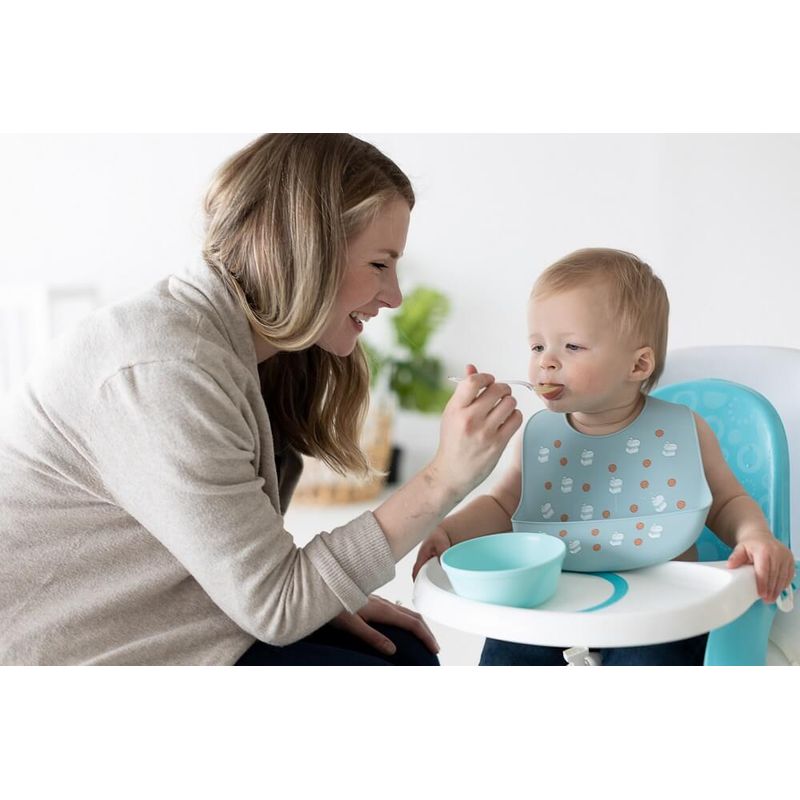 Jucarii, Copii si Bebe - Hrana si alaptare - Biberoane, suzete si accesorii hranire - Articole hranire bebelusi - Set bavete din silicon Pearhead Milk Drunk - Infinity.ro