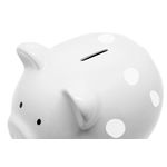 Casa si Gradina - Decoratiuni - Obiecte decorative - Decoratiuni camera copilului - Pearhead - Pusculita cadou porcusor gri - Infinity.ro