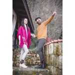 Fashion, accesorii si bijuterii - Femei - Lenjerie si pijamale femei - Sosete si ciorapi femei - Sosete antibacteriene merino Ethno Fine Bordeaux, 35-38 EU - Infinity.ro