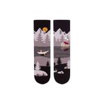 Fashion, accesorii si bijuterii - Femei - Lenjerie si pijamale femei - Sosete si ciorapi femei - Sosete bumbac Arty Socks Peisaj Montan Gri, 43-46 EU - Infinity.ro