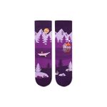 Fashion, accesorii si bijuterii - Femei - Lenjerie si pijamale femei - Sosete si ciorapi femei - Sosete bumbac Arty Socks Peisaj Montan Violet, 35-38 EU - Infinity.ro