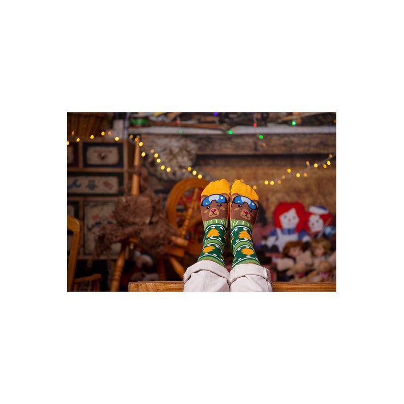Fashion, accesorii si bijuterii - Femei - Lenjerie si pijamale femei - Sosete si ciorapi femei - Sosete bambus de craciun Comfort Feet Socks CHRISTMAS BEAR, 43-46 EU - Infinity.ro