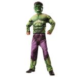 Jucarii, Copii si Bebe - Jucarii si jocuri - Jucarii de rol - Masti si costume copii - Costum reversibil Hulk si Captain America cu muschi pentru baieti 140-150 cm 8-10 ani - Infinity.ro