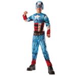Jucarii, Copii si Bebe - Jucarii si jocuri - Jucarii de rol - Masti si costume copii - Costum reversibil Hulk si Captain America cu muschi pentru baieti 140-150 cm 8-10 ani - Infinity.ro