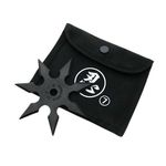 Casa si Gradina - Bucatarie si vesela - Vesela si tacamuri - Cutite si seturi de cutite - Stea de aruncat IdeallStore®, Ninja Warrior, 7 colturi, metalic, negru, 9.5 cm - Infinity.ro