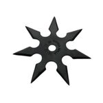 Casa si Gradina - Bucatarie si vesela - Vesela si tacamuri - Cutite si seturi de cutite - Stea de aruncat IdeallStore®, Ninja Warrior, 7 colturi, metalic, negru, 9.5 cm - Infinity.ro