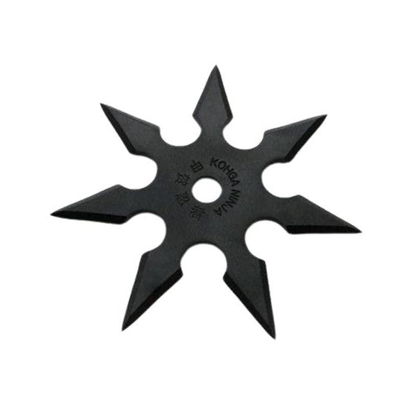 Casa si Gradina - Bucatarie si vesela - Vesela si tacamuri - Cutite si seturi de cutite - Stea de aruncat IdeallStore®, Ninja Warrior, 7 colturi, metalic, negru, 9.5 cm - Infinity.ro