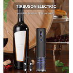 Casa si Gradina - Bucatarie si vesela - Accesorii bar - Tirbusoane si dopuri - Tirbuson Electric pentru Vin, Accesoriu Taiat Folie, Afisaj Temperatura si Umiditate, Autonomie 70 de Sticle, USB Type-C - Infinity.ro