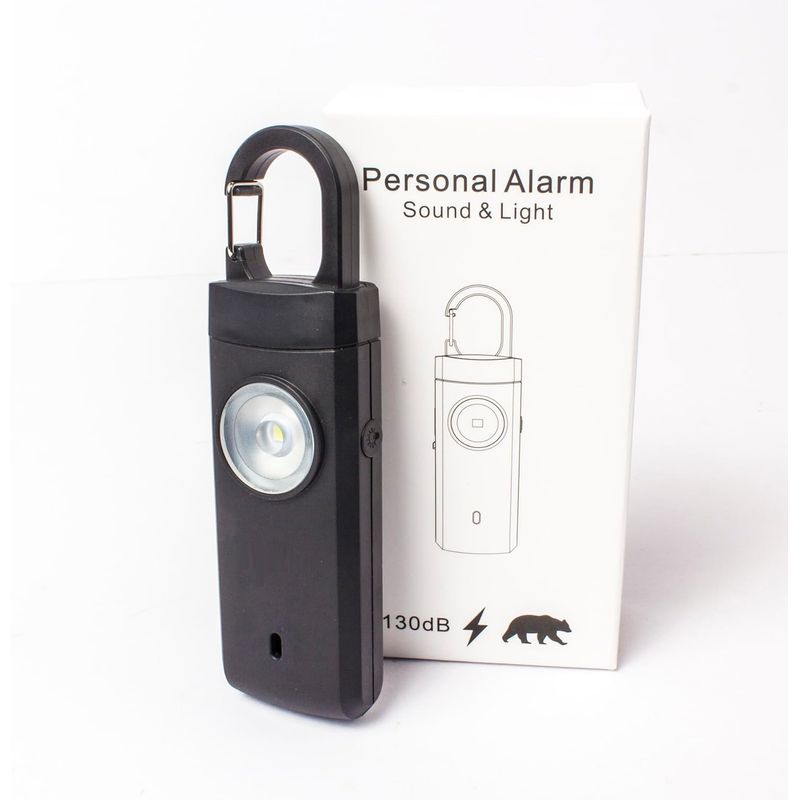 Sport si Outdoor - Articole de voiaj - Accesorii articole de voiaj - Alarma Personala de Panica Tip Breloc, 130 dB, Antifurt, Lumina LED, mod SOS, USB Type-C, pentru Copii/Femei sau Camping - Infinity.ro