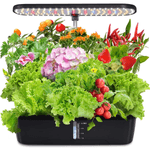 Casa si Gradina - Gradinarit si plante - Plante si ghivece - Ghivece si suporturi - Sistem de cultivare hidroponica, 12 plante, temporizator automat, lumini LED, inaltime reglabila, rezervor apa 4 L - Infinity.ro