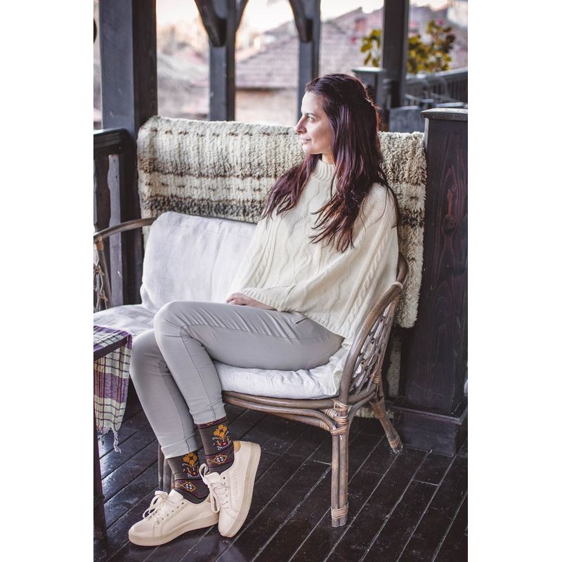 Fashion, accesorii si bijuterii - Femei - Lenjerie si pijamale femei - Sosete si ciorapi femei - Sosete antibacteriene merino Ethno Fine box 4 buc, 43-46 EU - Infinity.ro