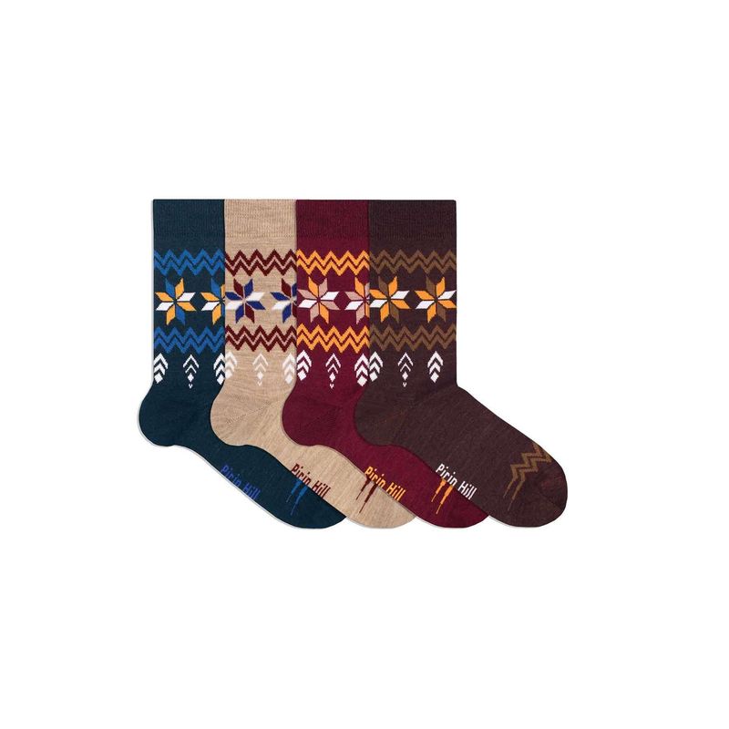 Fashion, accesorii si bijuterii - Femei - Lenjerie si pijamale femei - Sosete si ciorapi femei - Set 4 perechi de sosete antibacteriene din lana merino Snow, 35-38 EU - Infinity.ro