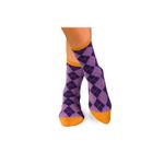 Fashion, accesorii si bijuterii - Femei - Lenjerie si pijamale femei - Sosete si ciorapi femei - Sosete bambus COMFORT FEET Argyle Purple Light, 35-38 EU - Infinity.ro