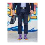 Fashion, accesorii si bijuterii - Femei - Lenjerie si pijamale femei - Sosete si ciorapi femei - Sosete bambus COMFORT FEET Argyle Purple Light, 35-38 EU - Infinity.ro