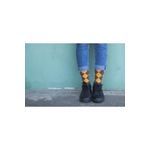 Fashion, accesorii si bijuterii - Femei - Lenjerie si pijamale femei - Sosete si ciorapi femei - Sosete bambus COMFORT FEET Argyle Yellow Brown, 35-38 EU - Infinity.ro