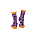 Fashion, accesorii si bijuterii - Femei - Lenjerie si pijamale femei - Sosete si ciorapi femei - Sosete bambus COMFORT FEET Argyle Purple Light, 35-38 EU - Infinity.ro