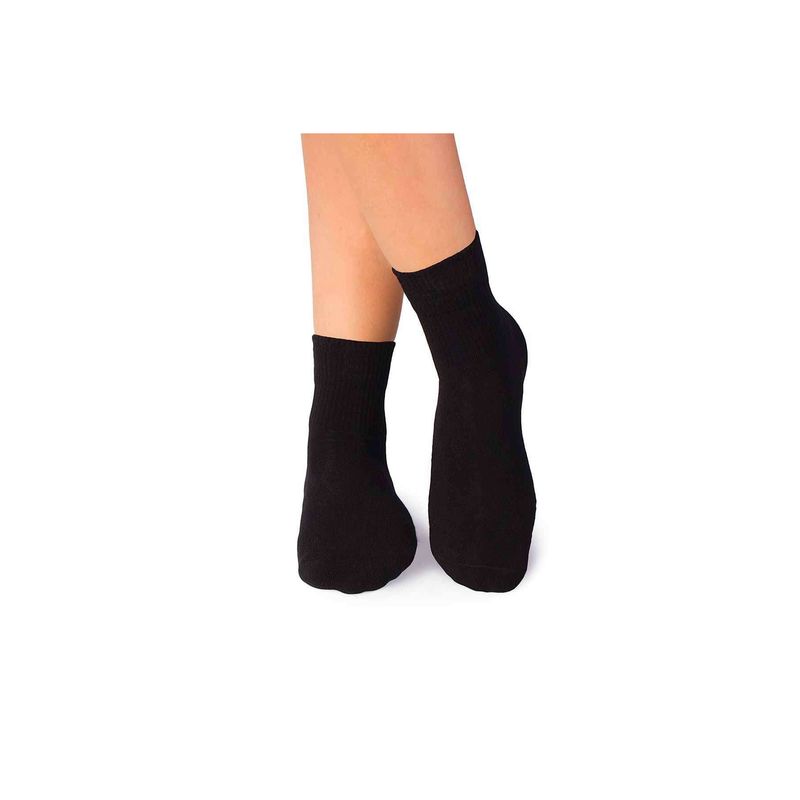 Fashion, accesorii si bijuterii - Femei - Lenjerie si pijamale femei - Sosete si ciorapi femei - Sosete bumbac organic negru dracusor si ingeras Active Day, 35-38 EU - Infinity.ro