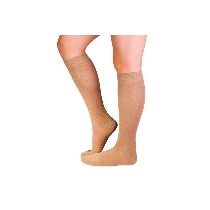 Fashion, accesorii si bijuterii - Femei - Lenjerie si pijamale femei - Sosete si ciorapi femei - Sosete bambus 3/4 COMFORT FEET Beige,35-38 EU - Infinity.ro