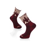 Fashion, accesorii si bijuterii - Femei - Lenjerie si pijamale femei - Sosete si ciorapi femei - Sosete de drumetie antibacteriene lana merino Bordeaux, 35-38 EU - Infinity.ro