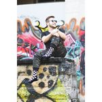 Fashion, accesorii si bijuterii - Femei - Lenjerie si pijamale femei - Sosete si ciorapi femei - Sosete bumbac Active Lifestyle SQUARES White Black, 35-38 EU - Infinity.ro