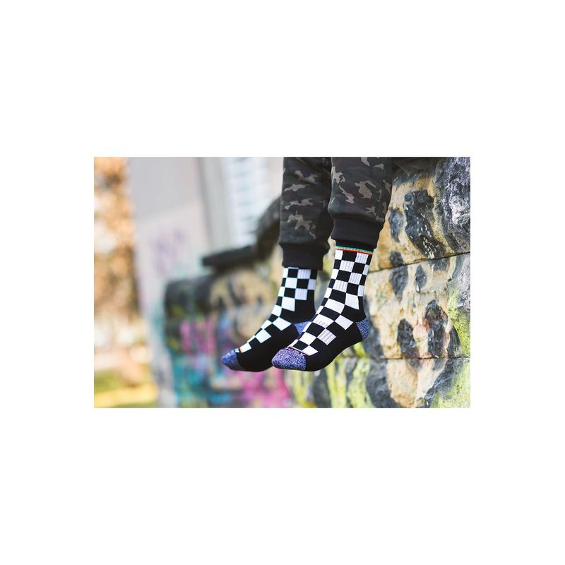 Fashion, accesorii si bijuterii - Femei - Lenjerie si pijamale femei - Sosete si ciorapi femei - Sosete bumbac Active Lifestyle SQUARES White Black, 39-42 EU - Infinity.ro