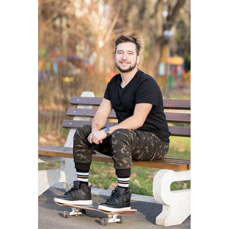 Fashion, accesorii si bijuterii - Femei - Lenjerie si pijamale femei - Sosete si ciorapi femei - Sosete bumbac Active Lifestyle Socks RINGS Black White, 39-42 EU - Infinity.ro