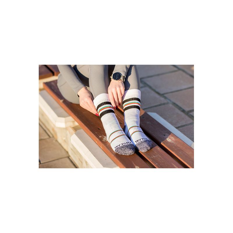 Fashion, accesorii si bijuterii - Femei - Lenjerie si pijamale femei - Sosete si ciorapi femei - Sosete bumbac Active Lifestyle Socks RINGS White Black, 39-42 EU - Infinity.ro