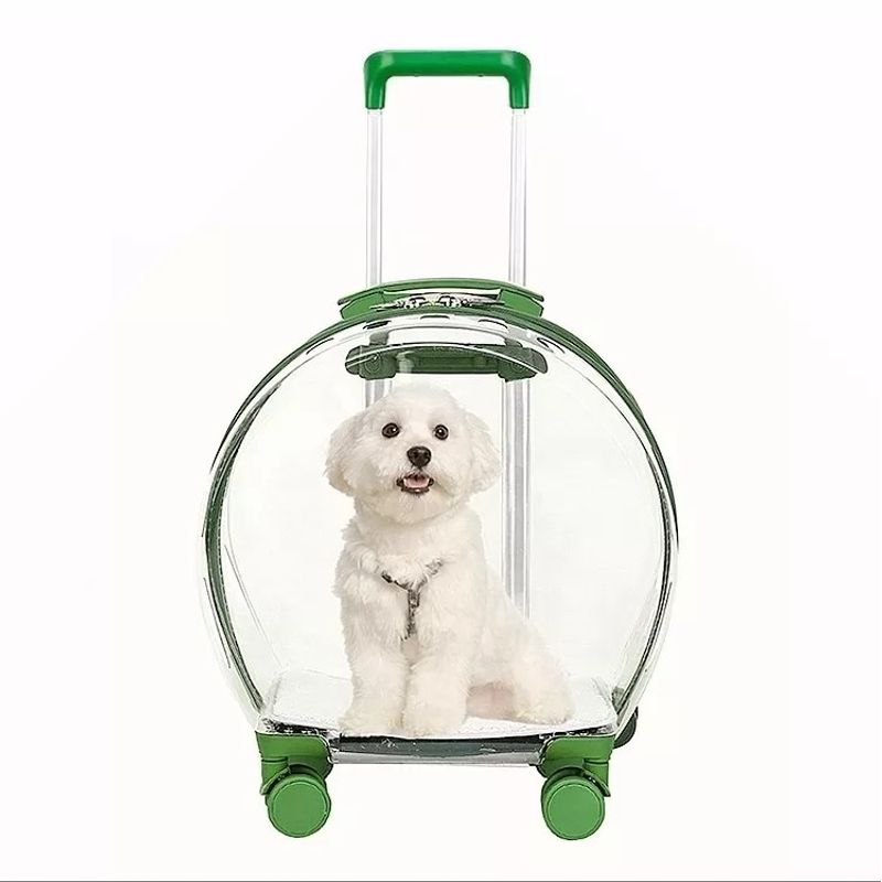Petshop - Accesorii petshop - Culcusuri si custi - Genti si articole transport - Geanta tip troler, PROpets, panoramic, pentru pisici si caini de talie mica,  41x39x23cm - Infinity.ro