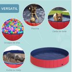 Petshop - Accesorii petshop - Jucarii animale - Ansambluri de joaca - Piscina pliabila, PROpets, pentru caini, pisici, copii, din PVC, 120x30cm - Infinity.ro