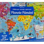 Jucarii, Copii si Bebe - Jucarii si jocuri - Jocuri si puzzle - Puzzle - Cunoaste si exploreaza -  Puzzle Planeta Pamant in limba Romana (205 piese) - Infinity.ro