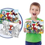 Jucarii, Copii si Bebe - Jucarii si jocuri - Jocuri si puzzle - Puzzle - Puzzle de colorat - Paienjenelul Marvel s™i prietenii lui uimitori (24 de piese) - Infinity.ro