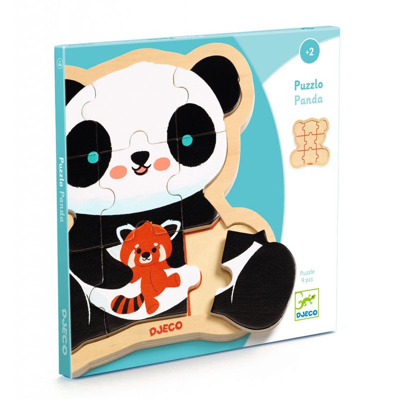 Jucarii, Copii si Bebe - Jucarii si jocuri - Jocuri si puzzle - Puzzle - Puzzle lemn Ursuletul Panda, Djeco - Infinity.ro