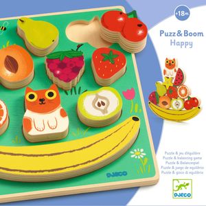 Puzzle si joc de echilibru fructe, Djeco