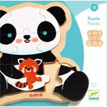 Jucarii, Copii si Bebe - Jucarii si jocuri - Jocuri si puzzle - Puzzle - Puzzle lemn Ursuletul Panda, Djeco - Infinity.ro
