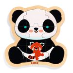 Jucarii, Copii si Bebe - Jucarii si jocuri - Jocuri si puzzle - Puzzle - Puzzle lemn Ursuletul Panda, Djeco - Infinity.ro