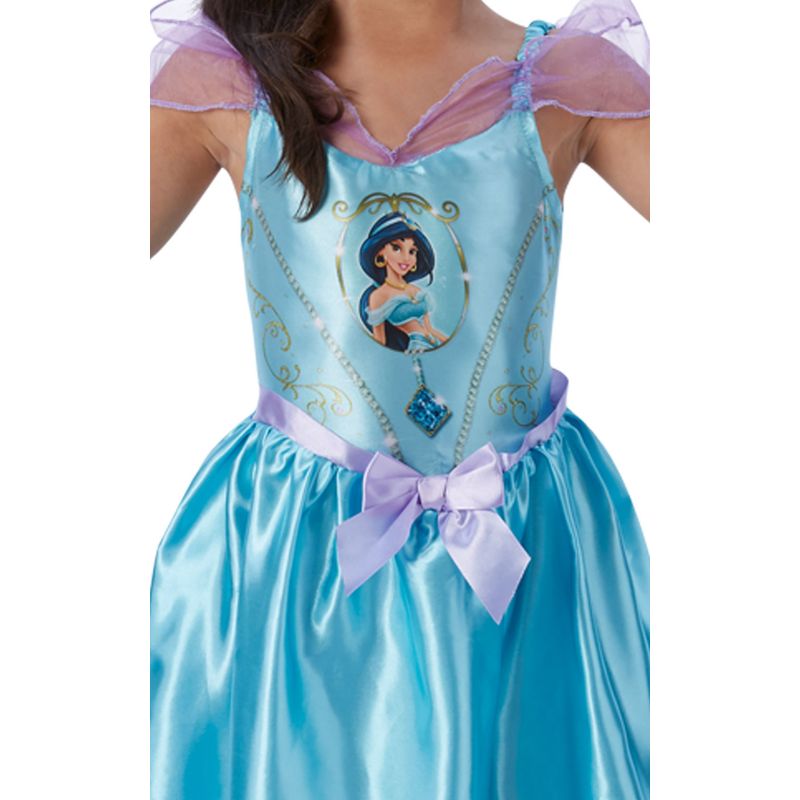Jucarii, Copii si Bebe - Jucarii si jocuri - Jucarii de rol - Masti si costume copii - Costum Printesa Jasmine deluxe pentru fete 104 cm 3-4 ani - Infinity.ro
