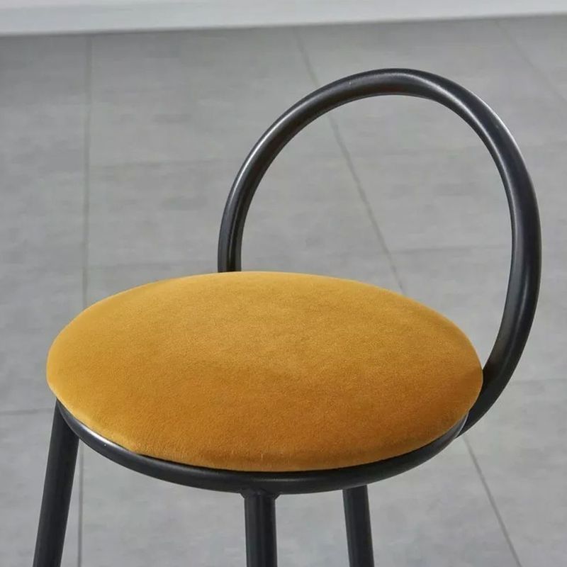 Casa si Gradina - Mobilier - Scaune si fotolii - Scaune - Set 2 scaune bar, Quasar & Co.®, tapitat, 50 x 40 x 93 cm, metal/catifea/burete, galben mustar - Infinity.ro