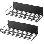 Casa si Gradina - Mobilier - Biblioteci si rafturi - Rafturi - Set 2 rafturi magnetice, Quasar & Co.®, pretabil condimente, 28,5x8,7x8 cm/29,7x10,5x8 cm, metal, negru - Infinity.ro