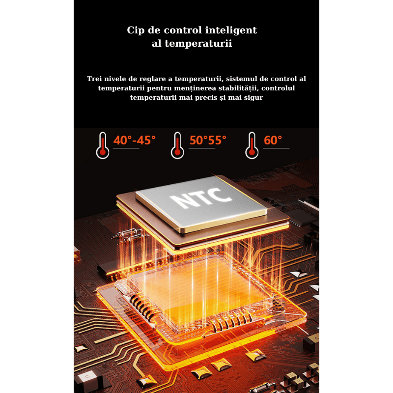 Ingrijire personala si Cosmetice - Sanatate si wellness - Articole wellness - Aparate si dispozitive de masaj - Aparat de masaj inteligent cu compresa fierbinte pentru genunchi, umeri si cot, Port de incarcare Type-C, Portabil, Gri - Infinity.ro