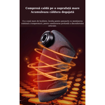 Ingrijire personala si Cosmetice - Sanatate si wellness - Articole wellness - Aparate si dispozitive de masaj - Aparat de masaj inteligent cu compresa fierbinte pentru genunchi, umeri si cot, Port de incarcare Type-C, Portabil, Gri - Infinity.ro